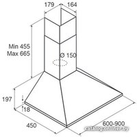 Кухонная вытяжка Jetair Gaia WH/A/60 PRF0112627B