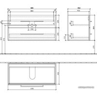  Villeroy & Boch Тумба под умывальник Avento A89200B1