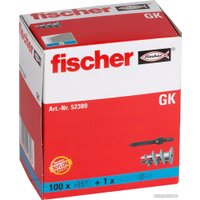 Дюбель для гипсокартона Fischer GK 52389 (100 шт)