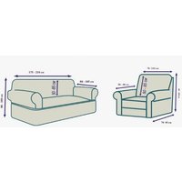 Комплект чехлов для дивана и кресла Mio Tesoro Комфорт жаккард Люкс 10018/1444