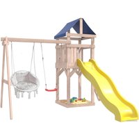 Игровой комплекс National Tree Company С качелями лодочка IgroWoods ДКНП-10 (не окрашен)