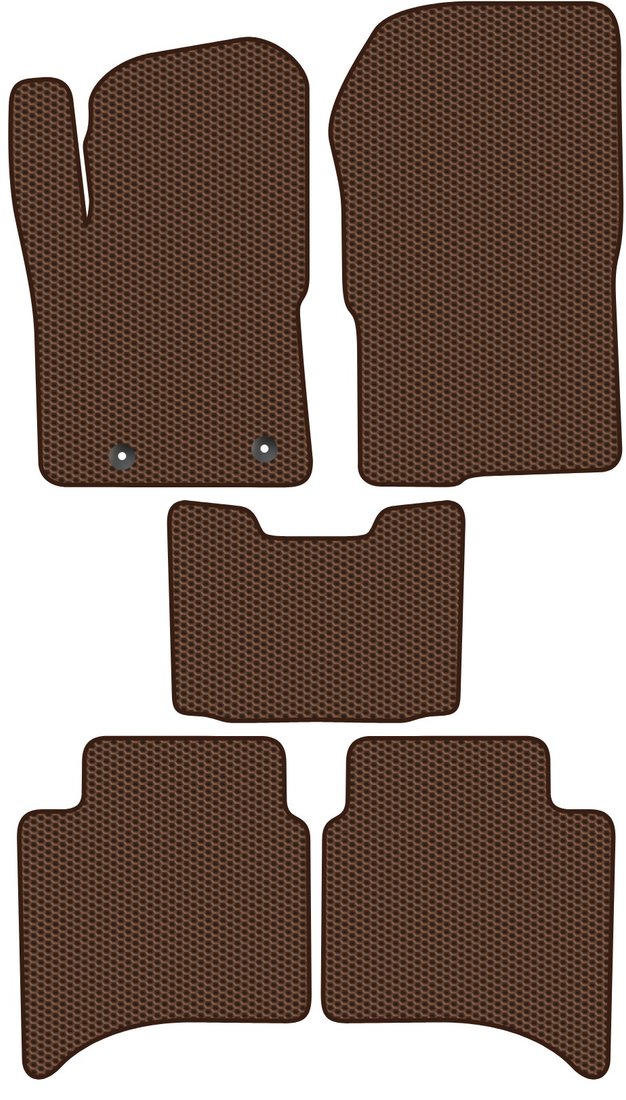 

Комплект ковриков для авто Alicosta Ford Ranger IV (пикап / First Edition) 2021 - Н.В. (коричневый, сота)