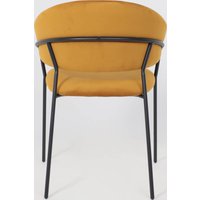 Стул с подлокотниками Алвест AV 433 (карри бархат Confetti chai tea/черный)