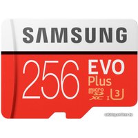 Карта памяти Samsung EVO Plus microSDXC 256GB + адаптер