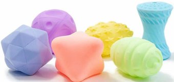 Набор игрушек для ванной Феникс Тойс Занимательные формы 1000880 6 шт