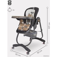 Высокий стульчик Rant Cafe RH300 (серый/бежевый)