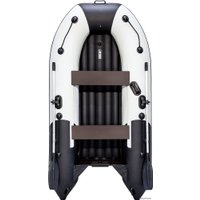 Моторно-килевая лодка Ривьера Компакт 2900 НДНД (светло-серый/черный)