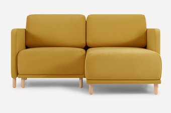 Угловой диван Divan Нордика мини Velvet Yellow 264430 (желтый)