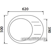 Кухонная мойка Kaiser KGMO-6250 (черный мрамор)