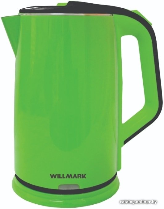 Электрический чайник Willmark WEK-2012PS (зеленый/черный)