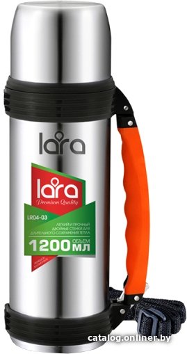 Термос Lara LR04-03 1.2л (серебристый)