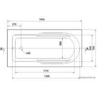 Ванна Cersanit Santana 140x70