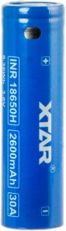 Аккумулятор XTAR 2600mAh Li-ion INR18650H