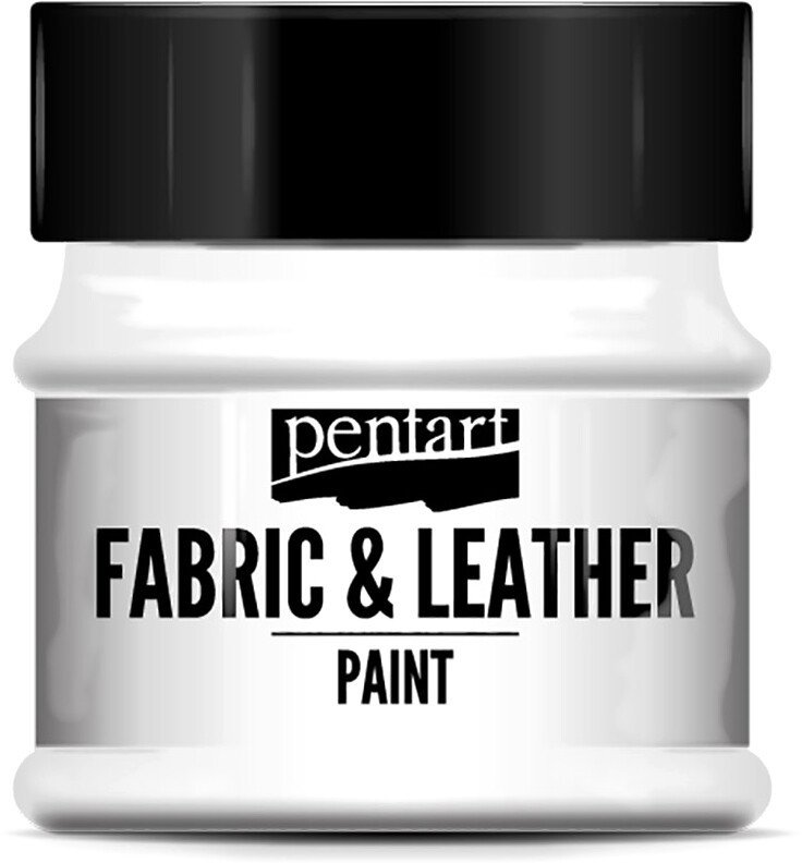 

Краска для текстиля Pentart Fabric & Leather paint 50 мл (белый)