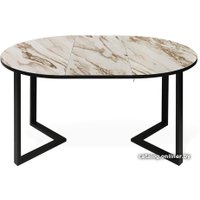 Кухонный стол Sheffilton SHT-T41/100-140 (браун cтоун/черный)