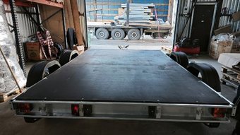 Одноосный прицеп AvtoS A40U2B (4000x2000x, R16, ресс. 3302 ГАЗ-1лист)