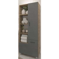  Eva Gold Шкаф-пенал Catherine 60 (серый камень) в Орше