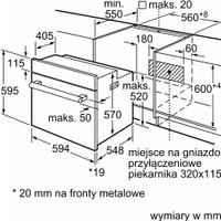Электрический духовой шкаф Bosch Serie 2 HBF133BA1