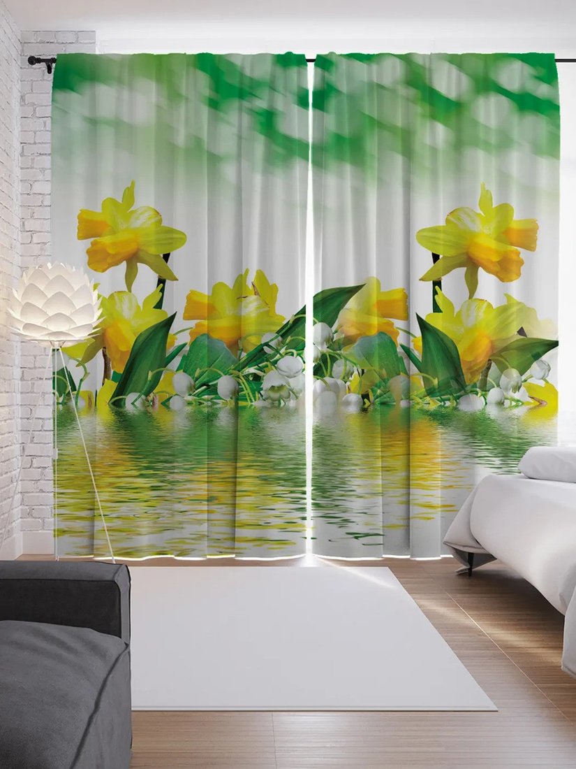 

Комплект штор JoyArty Водные нарциссы p_7558 (145x265)