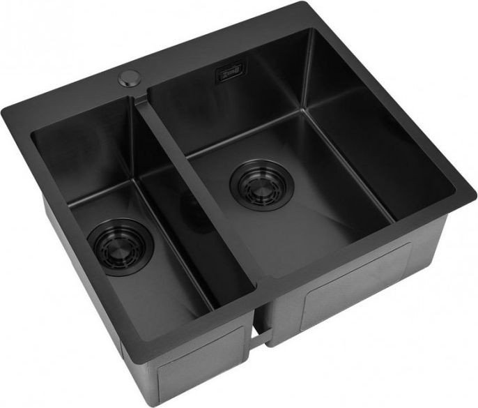 Кухонная мойка ZorG ZL R-590-2-510 R Grafit
