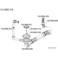 Донный клапан Franke 112.0006.374
