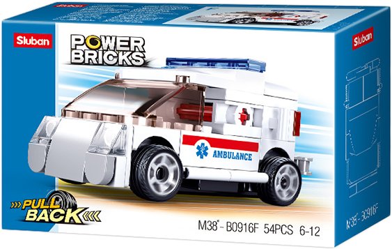 

Конструктор Sluban Power Bricks M38-B0916F Скорая