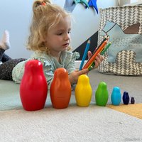 Развивающая игра Брестская Фабрика Сувениров Матрешка Радуга для изучения цветов (набор 7 шт)