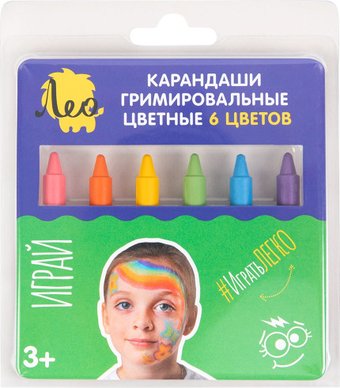 Набор для аквагрима Лео Играй LPFPS-06 Радуга (6 цв)