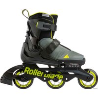 Роликовые коньки Rollerblade Microblade Free 3WD 2021 (р. 28-32, антрацит/лайм)