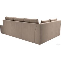 Угловой диван Mebelico Амадэус 109681 (левый, велюр, бежевый)