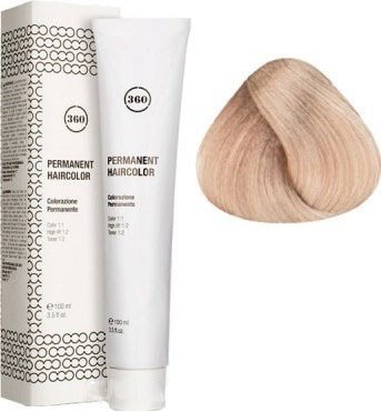 

Крем-краска для волос Kaaral 360 Permanent Haircolor 9.15 очень светлый пепельно-махаг. блонд