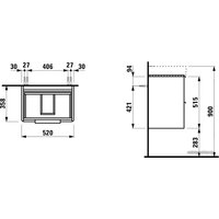 Laufen Тумба под умывальник Base H4021521102601 (белый)