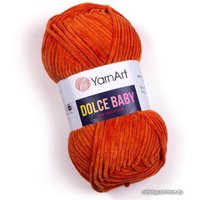 Пряжа для вязания Yarnart Dolce baby 750 50 г 85 м (оранжевый)