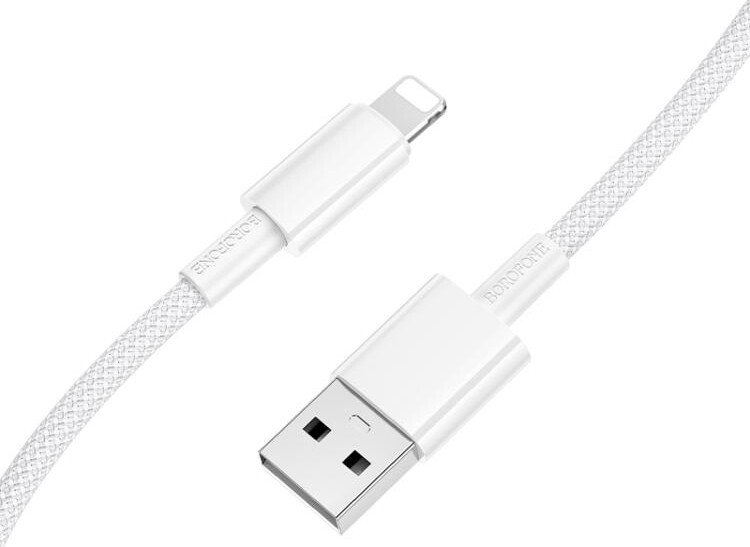 

Кабель Borofone BX117 Lighting - USB Type-A (1 м, белый)