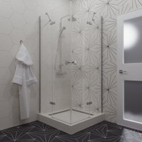 Душевой уголок Triton Дельта-Хром 90x90 (без поддона)