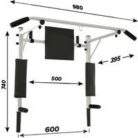 Турник Absolute Champion Aktiv Прогресс разборный АЧ 9966 (белый/черные ручки)