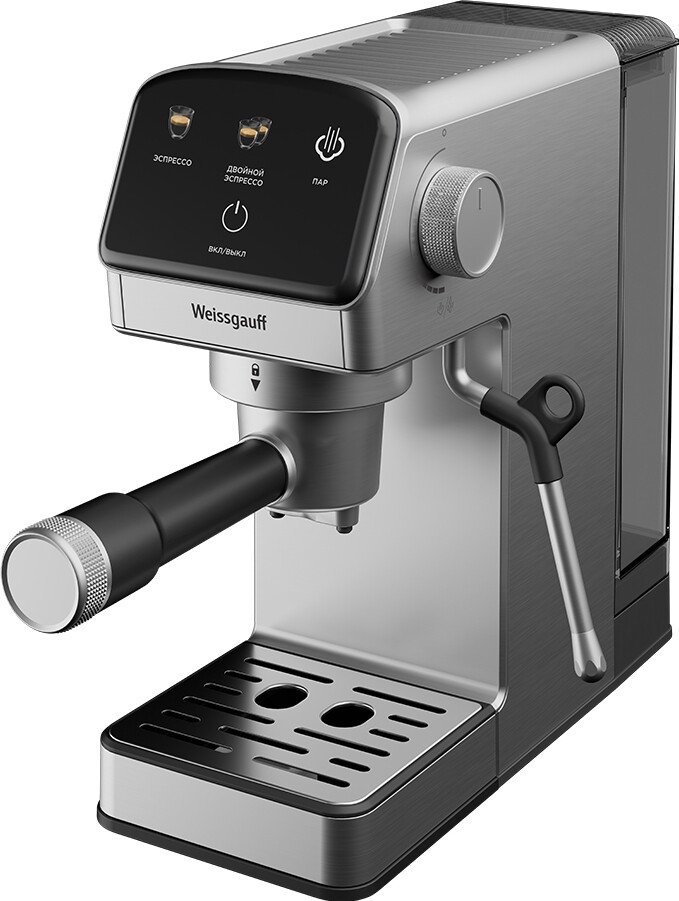 

Рожковая кофеварка Weissgauff WCM-240 DBx Cappuccino ColorTouch