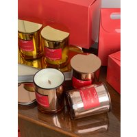 Ароматическая свеча SO.WARM в стеклянном стакане Pink Gold 150 г (mulled wine)