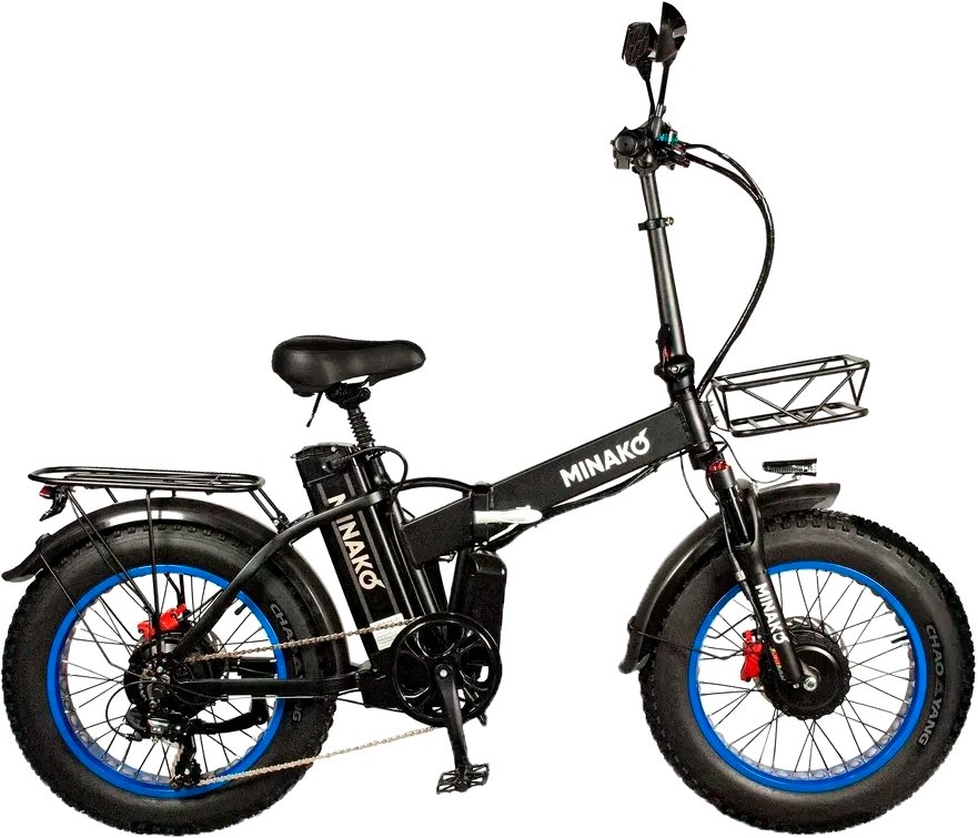 

Электровелосипед Minako F10 Dual (синий)