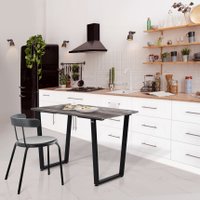 Обеденная группа Millwood Уэльс Л18 100x70х75 (сосна пасадена/металл черный)