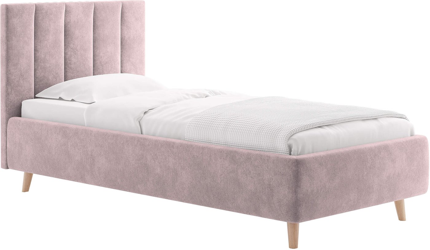 Кровать Сонум Alma 90x200 (микровелюр лиловый)