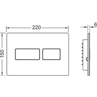 Панель смыва Tece Solid 9240433 (белый матовый)