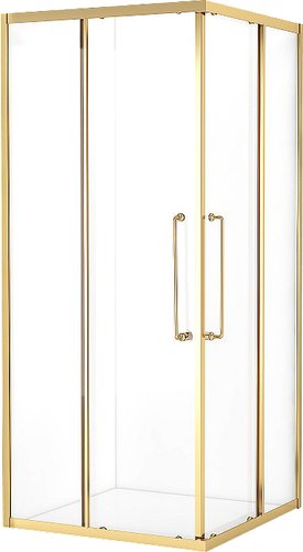 Душевой уголок Cezares RELAX-304-A-2-100-C-BORO (брашированное золото)