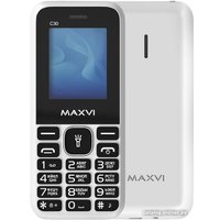 Кнопочный телефон Maxvi C30 (белый)