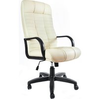 Офисное кресло Деловая обстановка Атлант Стандарт кожа люкс (белый)