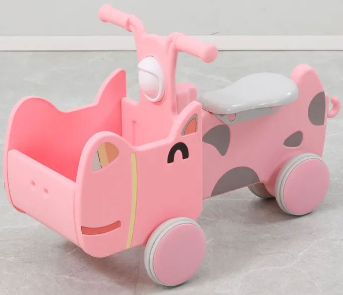 

Каталка UNIX kids Hippo Pink