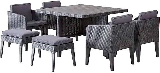 

Обеденная группа Keter Columbia Dining Set 247484 (графит)