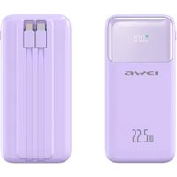 Внешний аккумулятор Awei P107K 20000mAh (сиреневый)