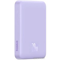 Внешний аккумулятор Baseus Magnetic Mini Air Wireless Fast Charge Power Bank 20W 10000mAh (сиреневый)