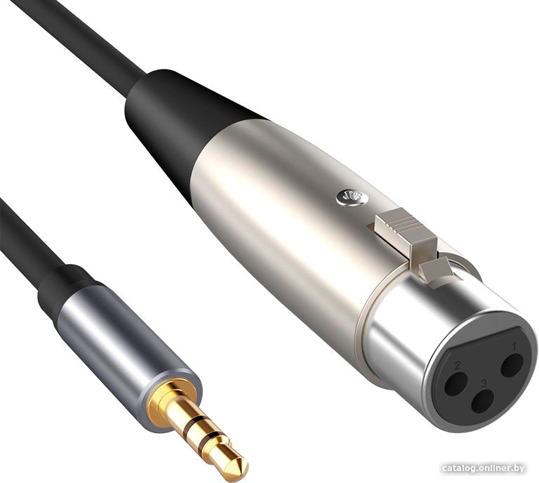 Кабель USBTOP 3.5 мм - XLR мама (1.5 м, черный)